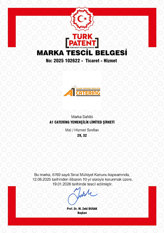 A1 Catering Marka Tescil Belgesi - 29, 32